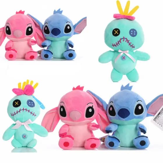 Chaveiro de Pelúcia Estilo Stitch 12cm Pingente Fofo Presente Criativo
