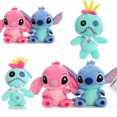 Chaveiro de Pelúcia Estilo Stitch 12cm Pingente Fofo Presente Criativo
