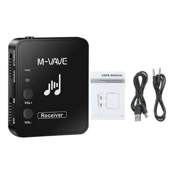 Monitor Receptor De Transmissão Wp-10 Ear M-Vave 2.4ghz