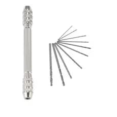 Conjunto Profissional de Brocas Aço Rápido HSS 10 Peças