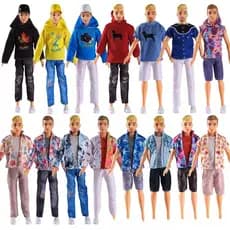 6 Pontos Boneca KEN Prince 30cm Roupas Acessórios Brinquedo Menina Roupas + Sapatos