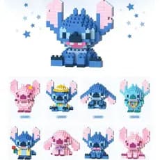 Blocos de Montagem de Micro Partículas Stitch Brinquedo Educativo DIY Presente para Crianças