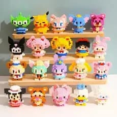 Blocos de Construção em Miniatura Personagens de Anime Brinquedos Educativos DIY Presentes para Crianças