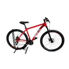 Bicicleta GTA start MTB vermelha, aro 29, freio à disco mecânico, 21 velocidades