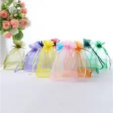 Kit 10/20/30 Saquinhos Saco Organza 13 x18cm Lembrancinha Natal Jóia Festa Casamento