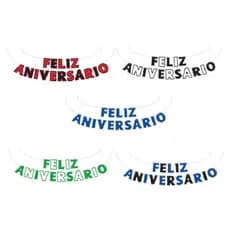 Faixa FELIZ ANIVERSÁRIO Decoração Festa Evento Comemoração
