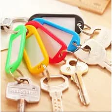Kit 20/40/60/80/100 Chaveiro Organizador Identificador De Chaves ARREDONDADO