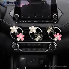 Conjunto de 3 peças de clipes de perfume para saídas de ar condicionado de carro, aromatizador de ar em formato de marga