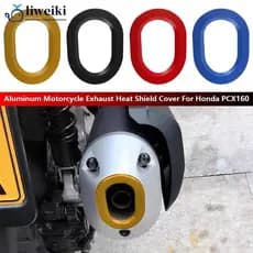 Protetor de Escape Traseiro em Liga de Alumínio Modificado para Honda PCX160, Anti-Queimaduras