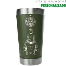 Copo Personalizado Pai E Filho(a) Palmeiras Torcedo 473ml