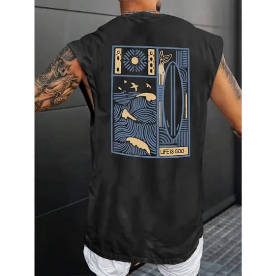 Regata Oversized Masculina Camisa Summer Cavada Prancha Surf