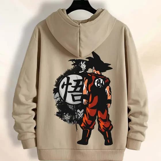Moletom Dragon Ball Goku Blusa Frio Anime Desenho Estampa Personalizada