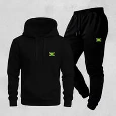 Conjunto Moletom Estampa Jamaica Copa do Mundo Blusa de Frio Masculina Feminina Bolso Canguru Capuz