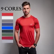 Camiseta Masculina Lisa  Dry Fit - Proteção UV 50+ Esportiva Camisa Blusa Básica Casual