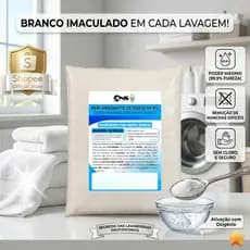 Percarbonato de Sódio 100% Puro 1kg Tira Manchas Limpeza Em Geral Roupas Brancas 500g/1kg /2kg
