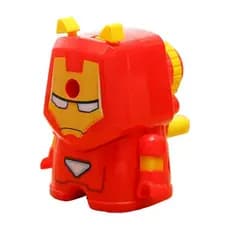 Apontador de Lápis Manual - Super-Heróis com Manivela e Depósito – Papelaria Infantil