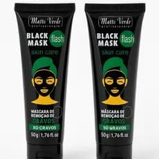 Máscara Facial Peel Off Black  matto verde kit 2 pcs 50mlRemovedora de Cravos, Limpeza Profunda, Controle de Oleosidade