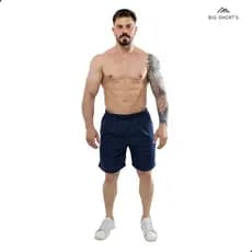 Bermuda Esportiva Masculina Tactel Com Zíper No Bolso Corrida Academia
