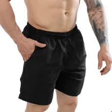 KIT 2 Bermudas Masculinas Lisas Tactel Academia Piscina Praia Caminhada