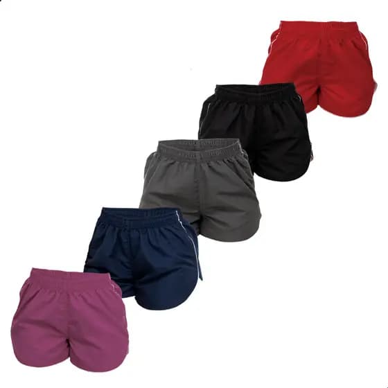 Kit 5 Short Shortinho Feminino Fitness Leve Tactel Levanta Bumbum Várias Cores Praia Piscina Verão