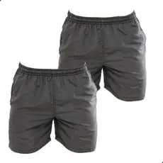 KIT 2 Bermudas Masculinas Lisas Tactel Academia Piscina Praia Caminhada Plus Size G1 ao G8