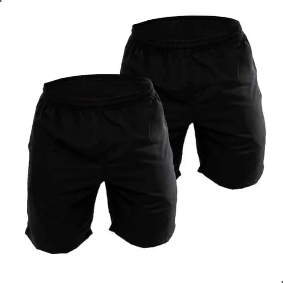 KIT 2 Bermuda Short Plus Size c/ Bolso Treino Praia Masculino Corrida Verão tactel Grosso G1 ao G8