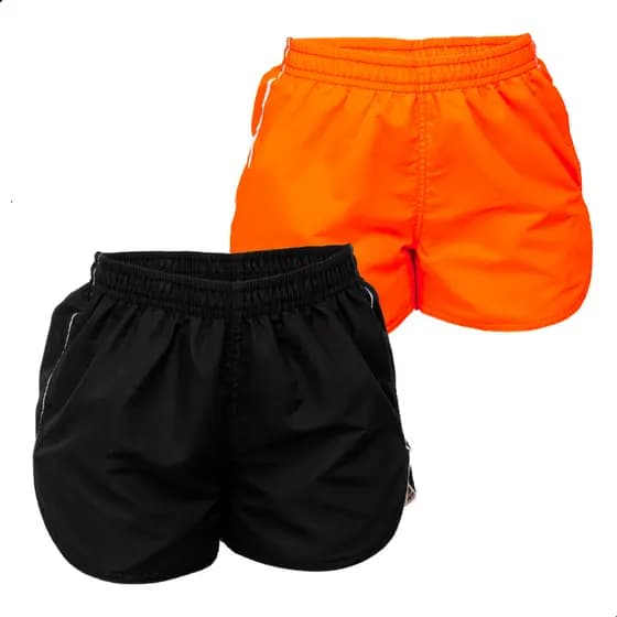 KIT 2 Shorts Shortinho Feminino Moda P ao GG Várias Cores Praia Piscina Short Tactel Verão