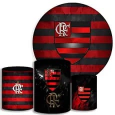 Capas Para Cilindros + Painel - Time de futebol brasileiro - Kit Decoração Festa
