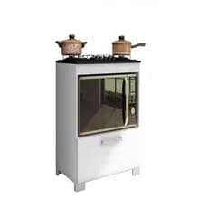 Balcão para Cooktop e Forno Elétrico 5 Bocas 1 Porta Albânia