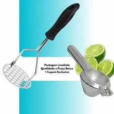 Espremedor de Limão + Amassador de Batata Inox Alta Durabilidades para sua Cozinha