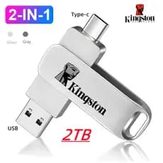 Pen Drive 2TB OTG 2 Em 1 USB Tipo C 1TB 512GB 256GB 128GB Pendrive De Alta Velocidade Para Phone/PC