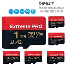 Cartão De Memória Extremo 1TB 256GB 512GB 64GB 32GB 128GB Micro TF/SD Para Câmera Drone Telefone