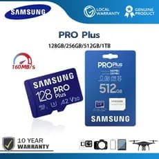 SAMSUNG Pro Plus 64GB/128GB/256GB/512GB/1TB/2TB UHS-I Cartão Micro SD Leia Até 180MB/Sescrita 120mb/s