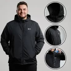 Jaqueta Corta Vento Plus Size Unissex  Impermeável G1 Ao G4 Capuz Forrado E Bolso