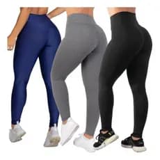 Calças Feminina Legging Grossa Para Academia Cós Alto
