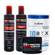 1 Btx Orghanic 1kg + 1 Kit Whey 250ml + 1 Máscara Whey 300g - Plancton Professional