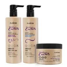 Nova Fórmula dos Cachos-Shampoo, Creme 2abc e Máscara - Plancton Professional