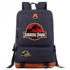 Nova Mochila Infantil com Dinossauros do Jurassic Park em Design de Desenho Animado, Grande Mochila Escolar para Estudan