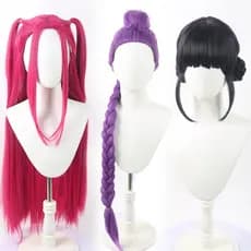 2025 Nova Peruca Cosplay Rumi Mira Zoey KPOP Caçadores Cabolo Longo 120cm SK4A