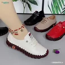 2024 Novos Sapatos Ortopédicos de Couro Sólido para Mulheres / Costurados à Mão / Sola Elástica Tamanho Grande 33-41 88