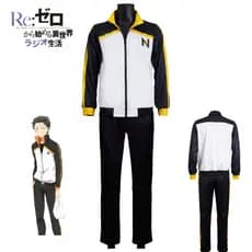 RE:ZERO - Começando a Vida em Outro Mundo Fantasias de Cosplay Natsuki Subaru FJTPD3964 250121       Olá