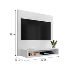 Painel Suspenso Para TV 90cm Quadrado Design Clean MDP Alta Qualidade