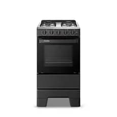 Fogão de Piso Esmaltec 4 Bocas com Acendimento Manual Preto Ideal Pop