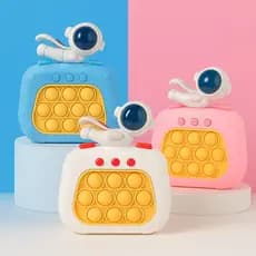 Brinquedo Pop It Eletrônico Astronauta Anti Stress Educativo Portátil Interativo Adultos e Crianças