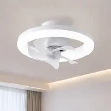 Lâmpada Ventilador LED E27 para Teto Bivolt 60W Controle Remoto Silencioso