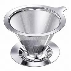 Filtro de Café Inox 304 Reutilizável e Ecológico– Coador de Café e Chá de Alta Qualidade, Atóxico, Durável