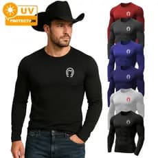 Camisa Térmica Segunda Pele Proteção UV50+ Mangalarga Marchador Microfibra