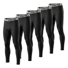 Kit Com 5 Calça Térmica Segunda Pele Esportivo Masculino Microfibra PitMonster