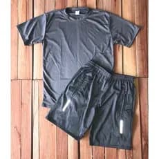 Kit Conjunto Masculino 1 SHORTS com 1 Camisa manga Curta Masculina Refletiva Conjunto Masculino