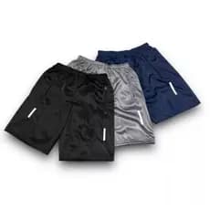 Kit 3 Shorts Bermuda Dry Fit Esportiva Treino Com Ziper no Bolso - refletivo-
